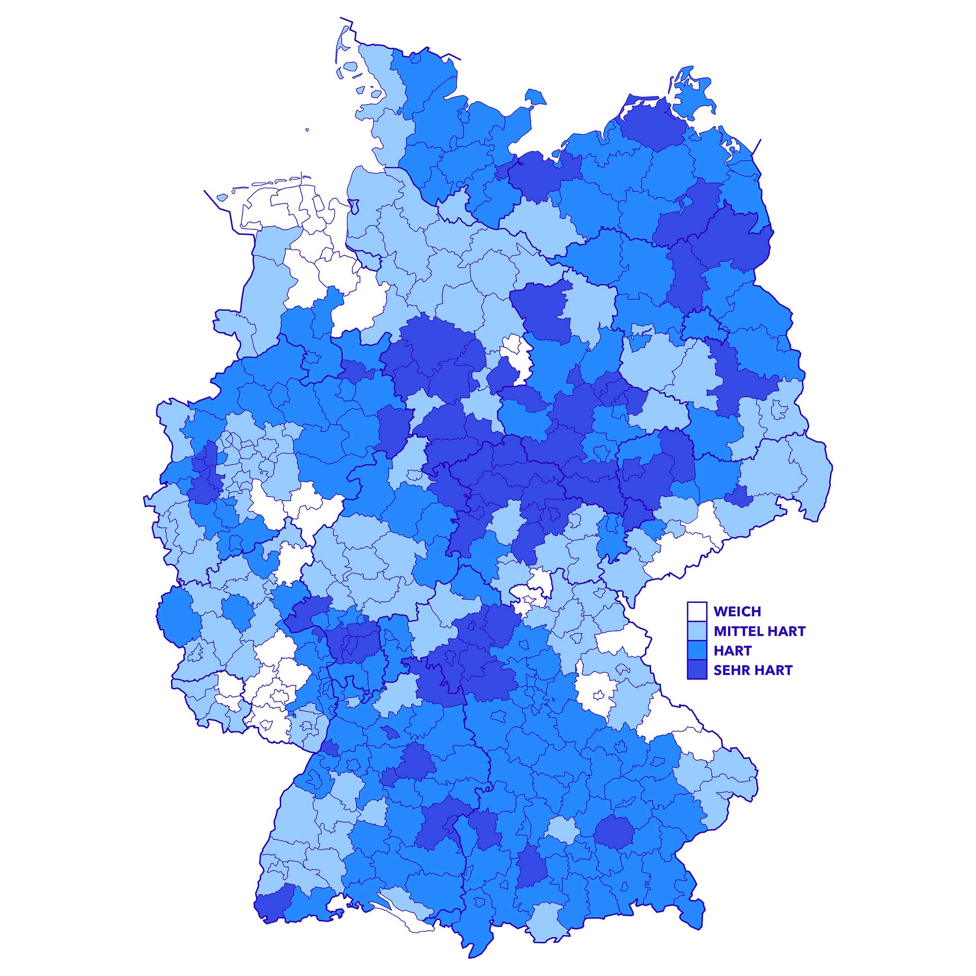 Wasserhärte Deuschland - Welche Enthärtungsanlage ist die Richtige?